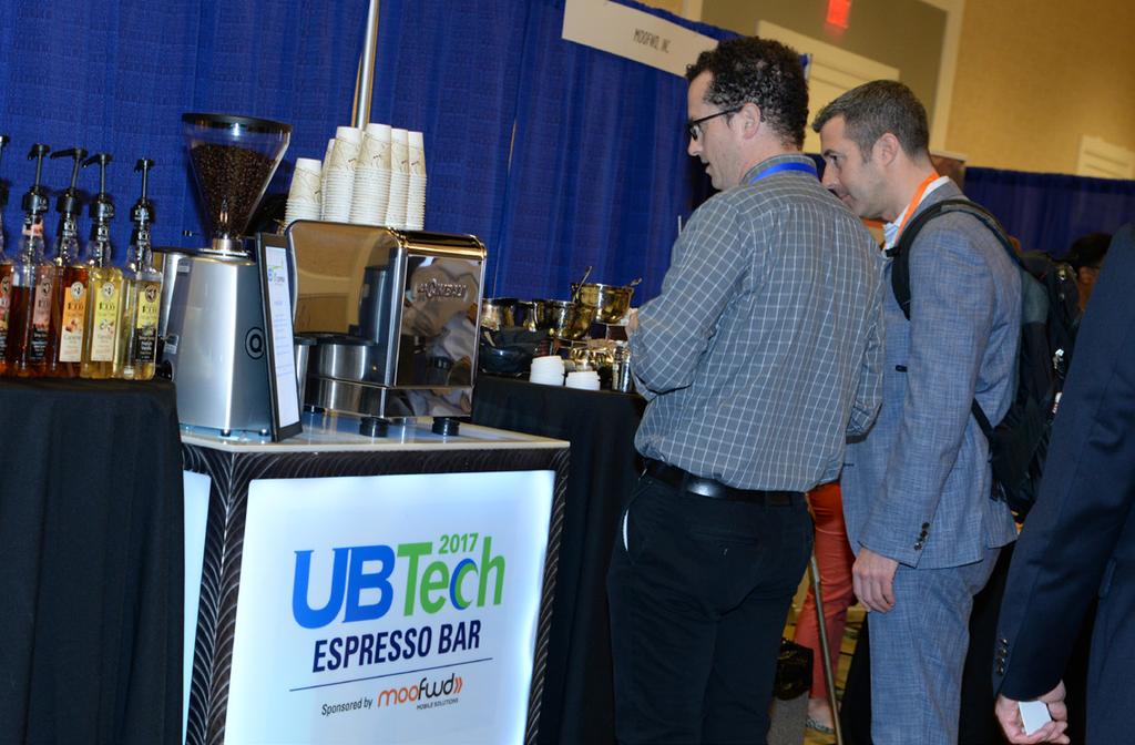 Espresso Bar Sponsorship $14,900 (one available) This exclusive opportunity includes a dedicated barista, custom coffee beverages, happy attendees and high traffic.