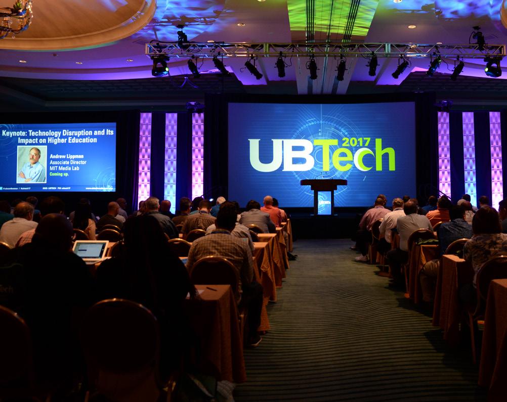 Solutions Sponsorships (multiple available; pricing upon request) Do you have a technology solution you would like to incorporate into the UBTech experience?