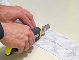 The full-surface adhesive with flush, interlocking overlap joints is 100% waterproof.