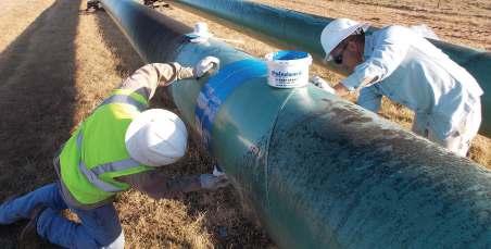 In addition to standard types of Corrosion Coatings, this division has designed, manufactured, and introduced a number of innovative Underground Pipeline Coatings and Girth Weld Coatings, which have
