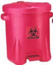 Disposal contractors will return drums containing biohazard bags or any other labels indicating biohazard materials, and the landfill will reject waste that contains biohazard bags that have not