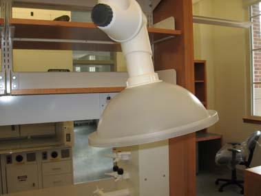 K. The use of a laboratory hood does not negate the University policy on eye protection.