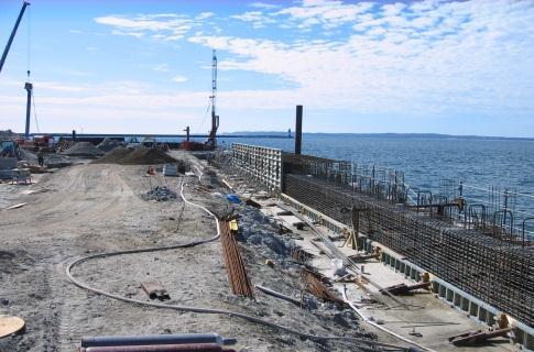 Construction of new berth 9