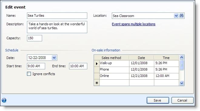 PROGRA M EVENTS 191 2. Enter criteria to locate the program that contains the event to access and click Search. In the Results grid, select the program and click Select. The program screen appears. 3.
