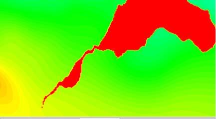 c) Figure4: DIT scans ( velocity model ( Regular RTM image (c) RTM image with delay time of negative 125 ms DIT scans allow for an indirect