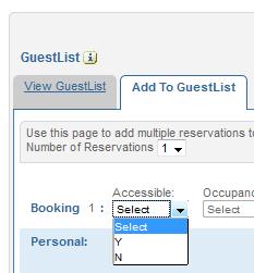 Accessible Group Guests Booking Accessible Staterooms Creating an accessible booking in your group for physically challenged guests can be done whether you add an individual reservation or you enter