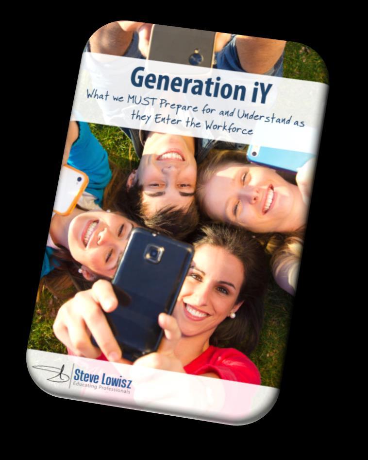 More Information Now that we ve learned about Millennials, what about the generation after them?