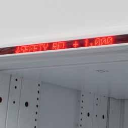 Alphanumeric LED bar The Alphanumeric LED bar adds to the features of the X-Axis LED bar, by providing the ability to display additional information to operators.