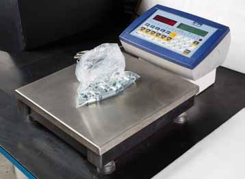 OPTIONs TO IMPROVE PRODUCTIVITY Piece counting scale The piece counting scale accessory allows operators to place a quantity of small items into the scale and based on the item s specific weight per