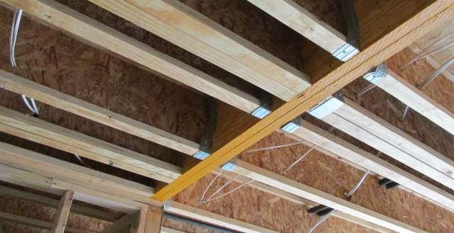 E. Framing Joist hangers are not provided at the garage.