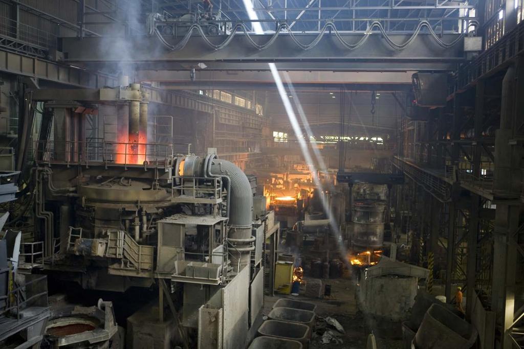 2. Description of the Breitenfeld Edelstahl Operation Breitenfeld steel plant operates a high performance electric arc furnace with a transformer rated 57 MVA.
