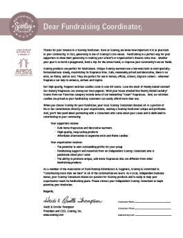 Consultant Tools Drive for Success Fundraising Letter Introducing Scentsy On the workstation resources tab, Scentsy offers a letter from Heidi and Orville that