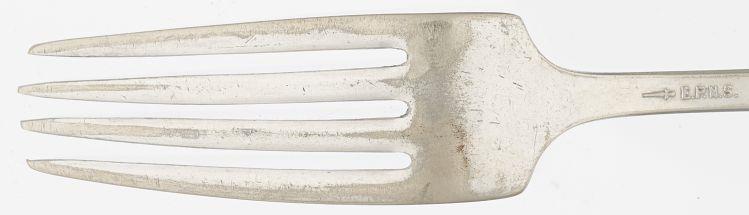 Government of Canada, Canadian Conservation Institute. CCI 120260-0354 Figure 11: Fork made with a nickel silver alloy and electroplated with silver.