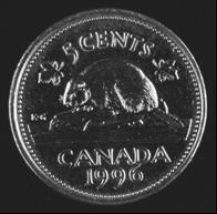 ) Government of Canada, Canadian Conservation Institute. CCI 87306-0032 Figure 12: Canadian 5-cent coin made from an alloy containing 75% copper and 25% nickel.
