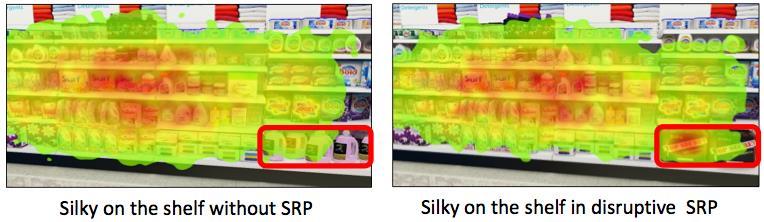 SRP may disrupt the shopper s searching behavior Online eye tracking studies of 150 shoppers prove that disruptive SRP draws the eyes away