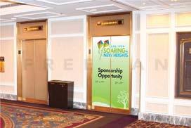 OTHER OPPORTUNITIES Elevator Graphic-Full Door - $1,500 per elevator Capture the attention of conference attendees with your company s graphic on an elevator door. Choose main level or lower level.