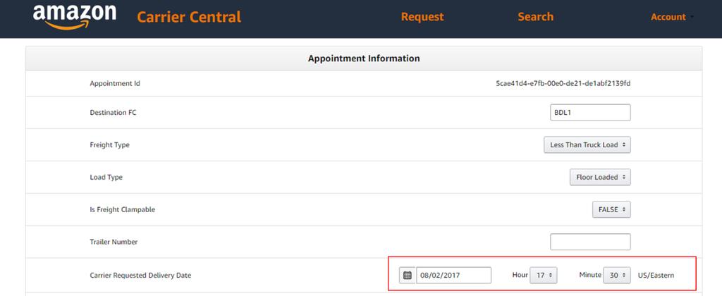 Rescheduling Your Appointment Select the EDIT button next to the appointment. Enter your updated CRDD, shown on the red box on picture 11 Select the appropriate reschedule reason code.