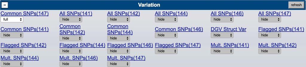 A Appendix A Troubleshooting Select another nearby SNP 5. Scroll down to the "Variations" section, then select the SNPs to be displayed.