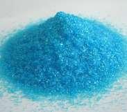 Background on Copper Sprays Many forms of copper are labeled on tree fruit: Copper sulfate (copper sulfate pentahydrate) > Soluble in water (320 mg/l at 68 F) > High solubility increases