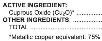 Background on Copper Sprays Critical factors: Copper ions (Cu ++ ) denature proteins and