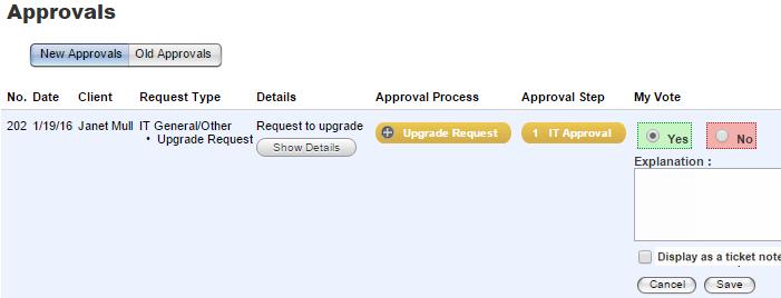 GETTING STARTED GUIDE: WEB HELP DESK 3. Log in to Web Help Desk as the approver and click Approvals in the toolbar.