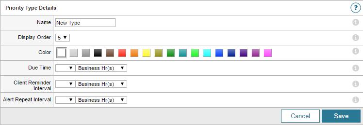 GETTING STARTED GUIDE: WEB HELP DESK 3. Click New. 4. Enter a name, and select a display order and color. 5.