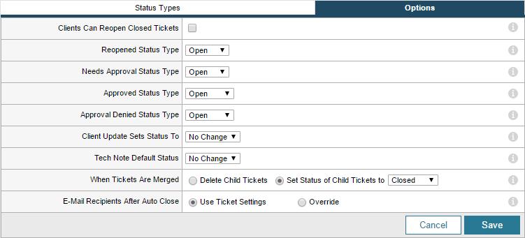 GETTING STARTED GUIDE: WEB HELP DESK When the ticket is submitted by a client, the system assigns the status type Request in process.
