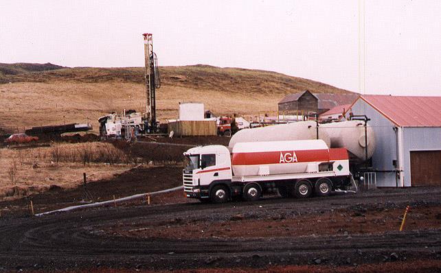 Hæðarendi CO 2 production Commercial liquid carbon dioxide (CO 2 ) has been produced at Hæðarendi, South Iceland, since 1986.