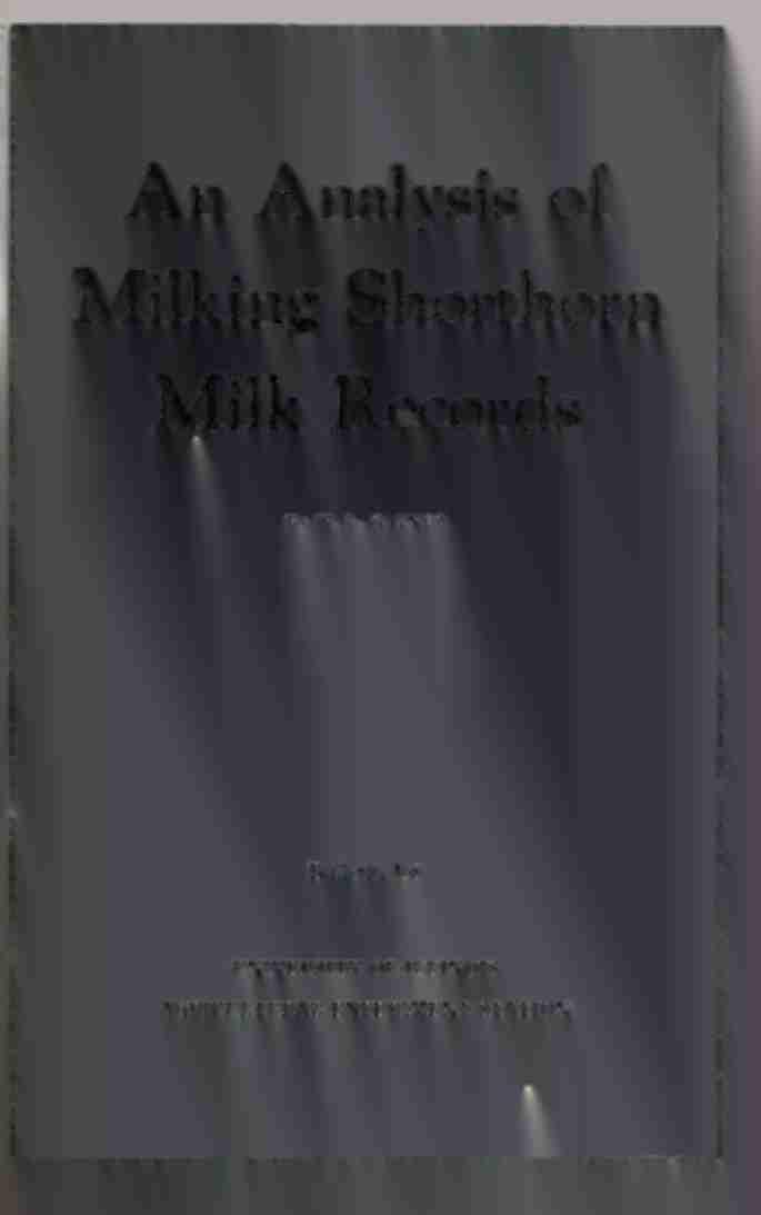 Milk Records By W. L.