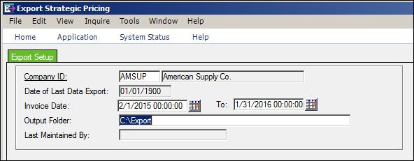 Setting It Up Exporting Preliminary Data to Associates, Inc Navigation Path: Import/Export > Export > When the System Setting is enabled, a new menu option is available in the Import/Export module,