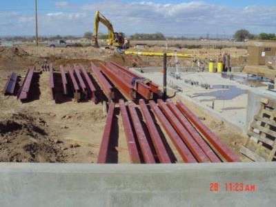 Rebar and Structural Steel Structural steel shall be securely