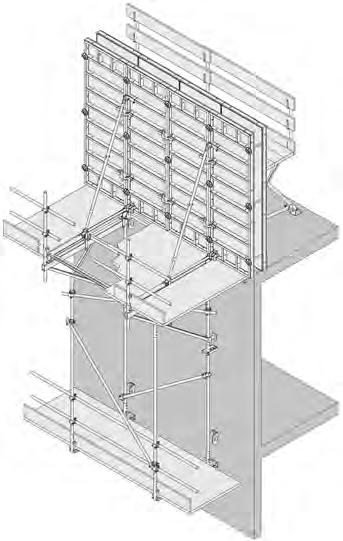 Formworks_CLIMBING systems CLIMBING SYSTEM WITH FIXED SUPPORT LEVEL Suitable for a limited number of construction joints.