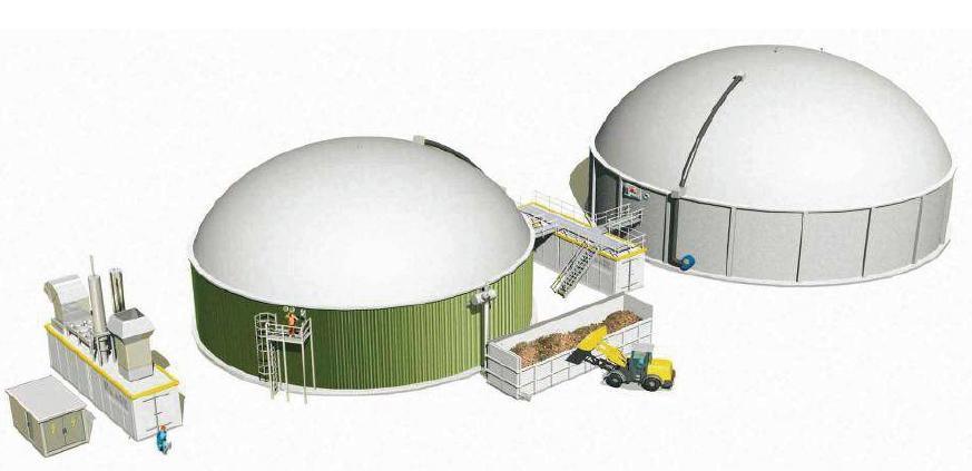 Typical Industrial scale Biogas Plant 250kwe 5MWe scale Capital