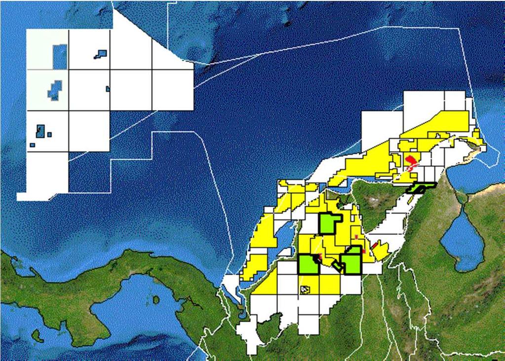 COLOMBIA: EXPLORATION ACTIVITY Scenario Volume to be discovered (Tcf) Low 6,6 Base 49,9 High 348,9 Does not include: high nonconventional