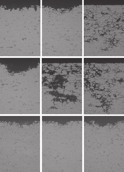 1 shows optical micrographs of the cross 3 was pitting corrosion again at t HT = 6. 1 s. Susceptibility to intergranular corrosion section after anodic dissolution for Mn-.2Mg- For Mn-1.