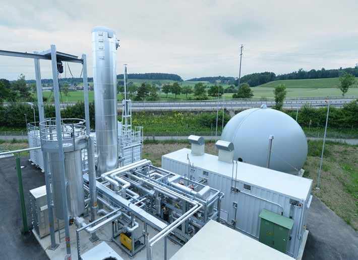 Hitachi Zosen Inova s BioMethan Technology Installing a downstream HZI BioMethan gas upgrading unit is an ideal means of harnessing the gas output of a Kompogas plant.