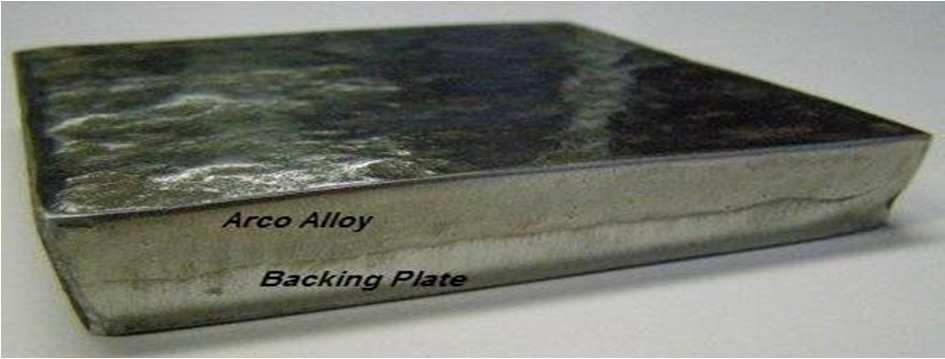 ARCOPLATE Fused Alloy Steel Plate The unique and patented ARCOPLATE Fused Alloy process was introduced into the market in the early 1990 S. The base metal temperature is gradually increased.