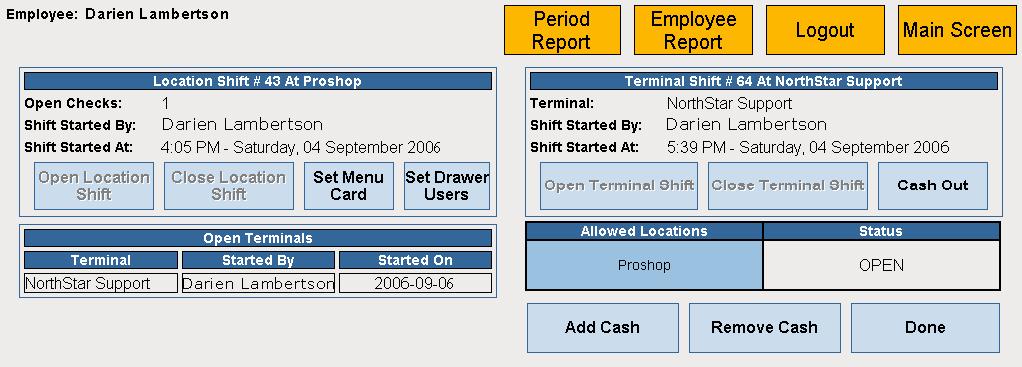 Open Checks (Back to POS Site Map) To view an open check, touch the check number from the right side of the POS Main Screen.