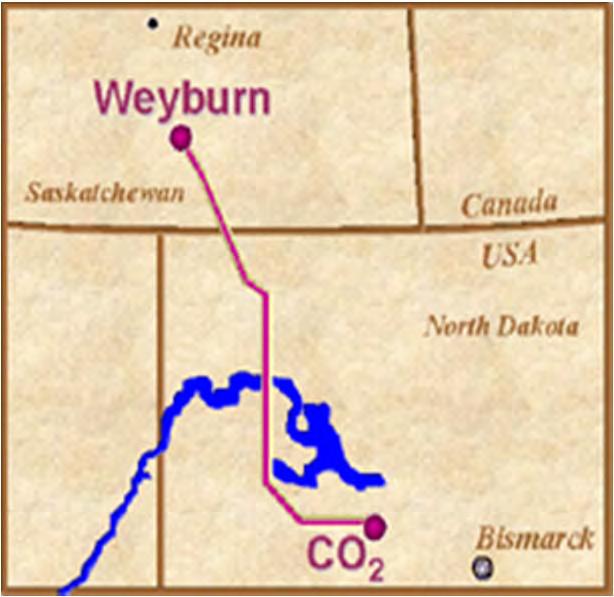 Enhanced Oil Recovery (EOR) - Weyburn Source: ARI and Melzer Consulting (2010).