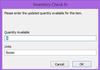 Figure 12 Update Supply Quantities The program will automatically capture a task to reflect that you have updated the inventory list. There Are Two People Scheduled To Work at the Same Time.