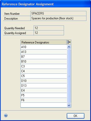 PART 3 BILL OF MATERIALS 4. In the right pane, click the Reference Designators expansion button to open the Reference Designator Assignment window. 5.