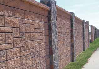 Building AB Ashlar Blend Patterned Walls with AB Fence Patterned walls resemble hand-laid stone walls and add a whole new look to the AB Fence System.