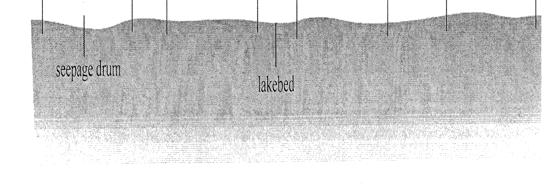 Figure 14.4 FIGURE 14.4 Schematic showing seepage cylinders placed together with one collection bag. From Rosenberg, D. O., Liminol. Oceanogr.