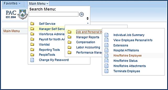 Access Template-Based Hire Functionality in PAC This is the Access Template-Based Hires Page lesson of the Template-Based Hire and Labor Accounting Transactions course.