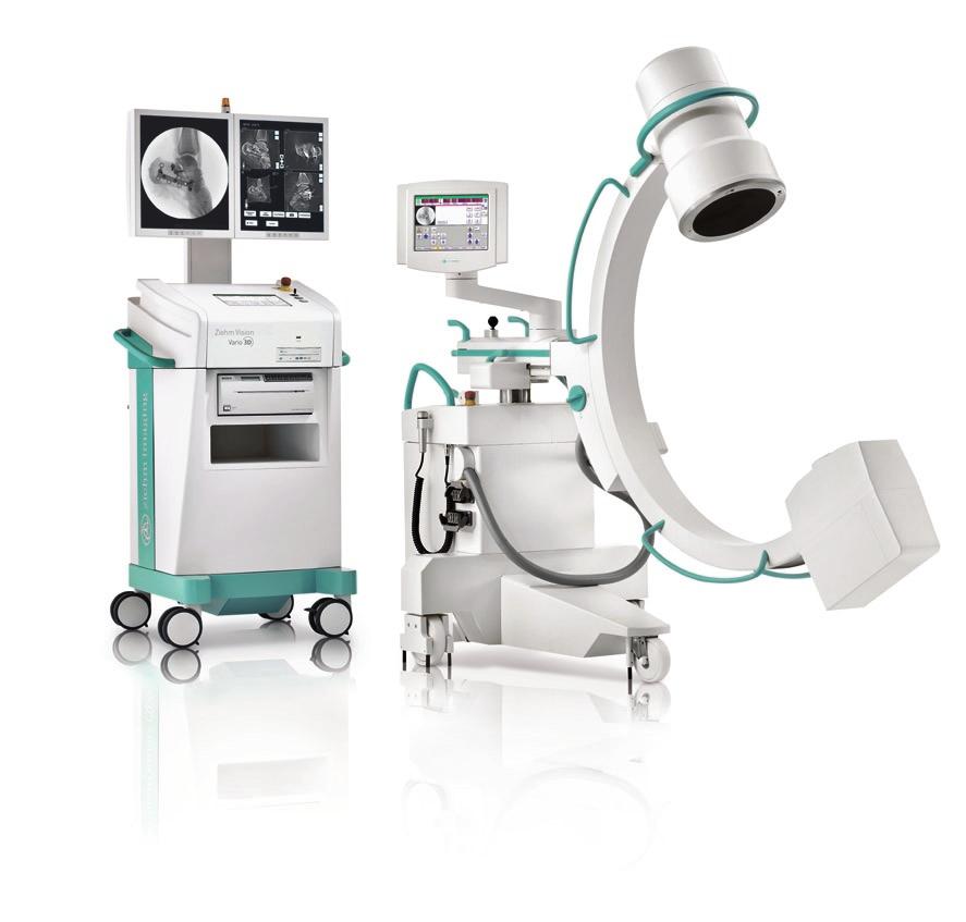 02 03 Ziehm Vision Vario 3D Intraoperative 3D imaging with up to 512 3 voxel image volume 04 Intuitive workflow with synchronized TFT touchscreens on C-arm and monitor cart 10 High-dynamic CCD camera