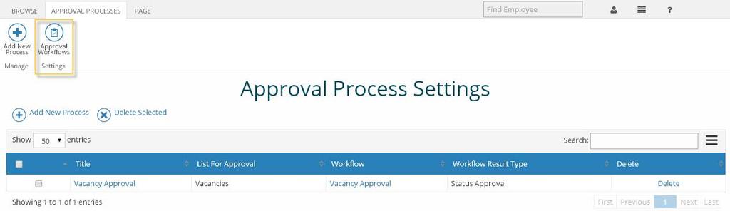 absence request status is Pending. After all the workflow steps are completed, the absence request status changes to Approved or Rejected. Content approval.