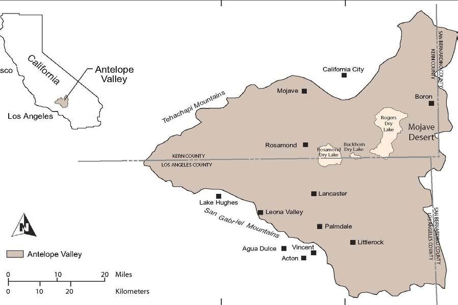Figure 3-1. General Location of Antelope Valley 3.