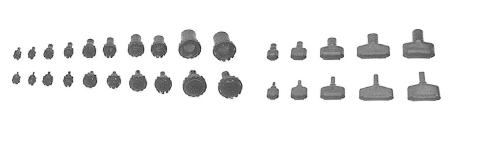 Molded Parts Visual Selection Guide (Continued) Selected Molded Shapes Families (Continued)