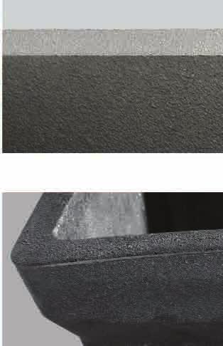 Steel of the Same Gauge Smooth Surface to Ensure Proper Filling Strong Impact and Abrasion Resistance for Long Life Reinforced Corners Heavy Front