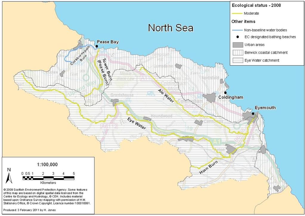 Eye Water and Berwick coastal catchment profiles These catchment profiles have been produced together because the Eye Water priority catchment work includes water bodies within both catchments, the